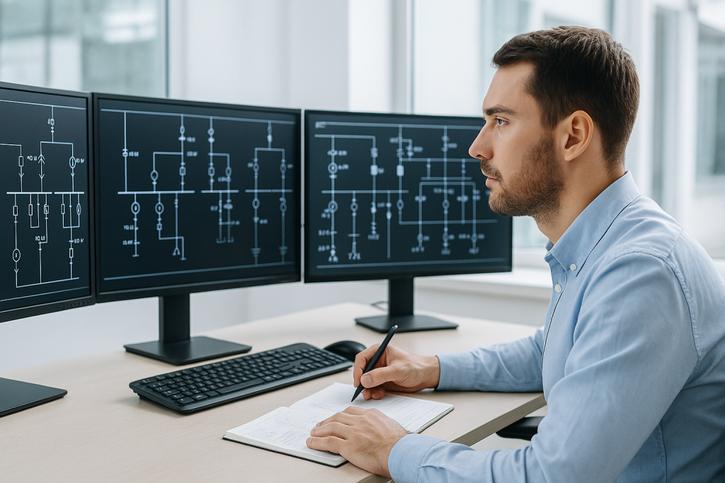 salle controle écrans