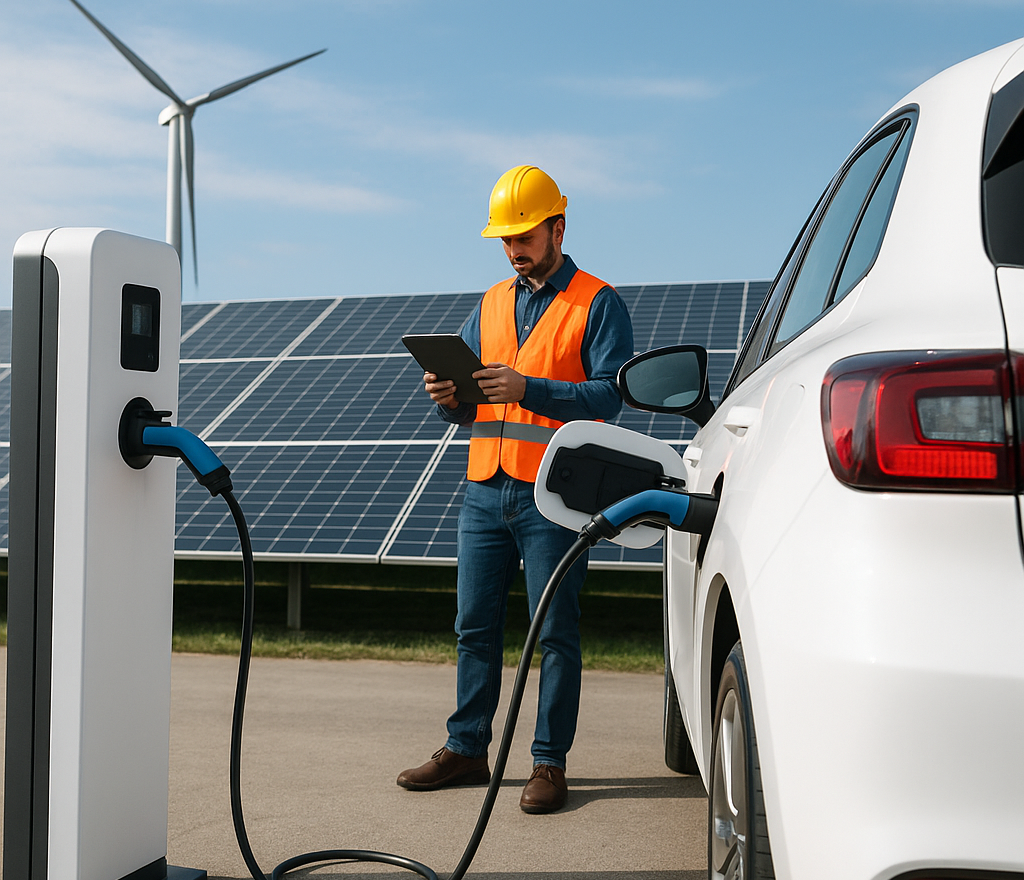 ingénieur panneaux bornes de recharge